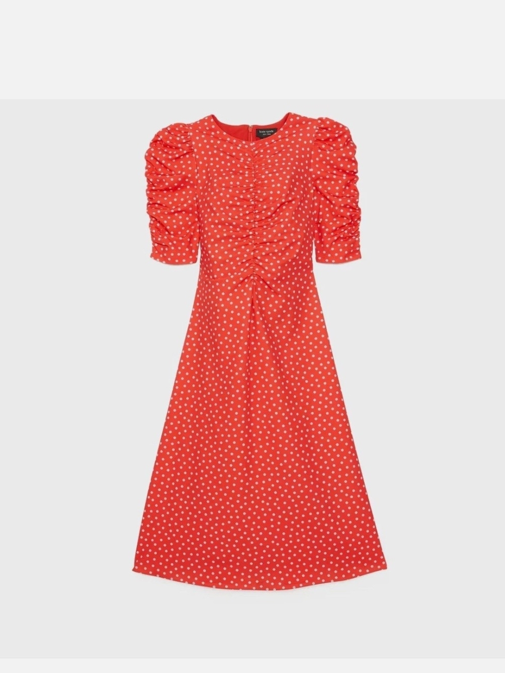 Kate Spade Spring Time Dot Ruched Dress